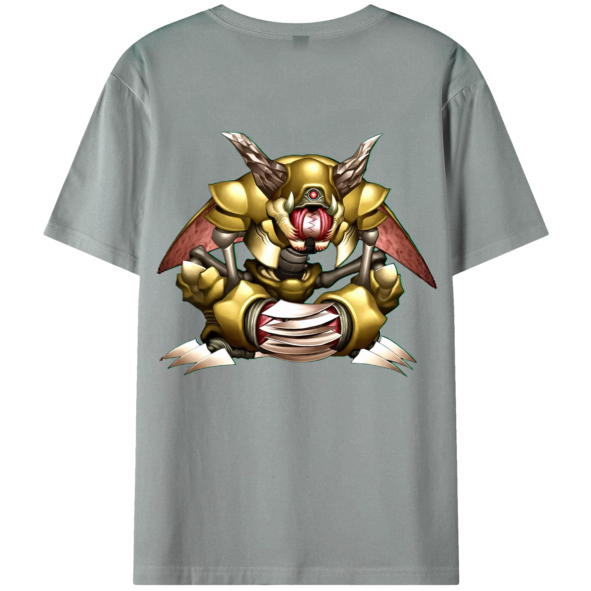 （画像用） 遊☆戯☆王 Yu-Gi-Oh! 綿100％ メンズ半袖Tシャツ（バックプリント） 通気性